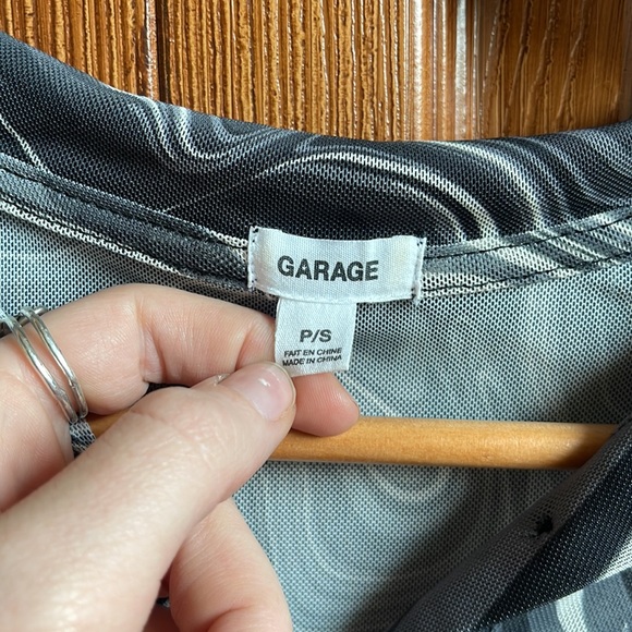 Garage Patterned Blouse - Size S - Picture 3 of 3